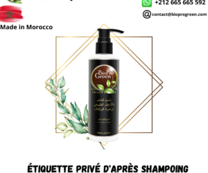 Étiquette privée d’après shampoing  