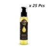 25 pcs 125 ml / 4,22 fl oz ORGANIC Moroccan Argan Oil – USDA Certified 100% Pure & Cold Pressed Virgin Premium Grade Natural Moisturizer Treatment For Dry, Damaged Skin, Hair, Face, Body & Scalp – Men & Women