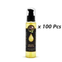 125 ml / 4,22 fl oz ORGANIC Moroccan Argan Oil – USDA Certified 100% Pure & Cold Pressed Virgin Premium Grade Natural Moisturizer Treatment For Dry, Damaged Skin, Hair, Face, Body & Scalp – Men & Women