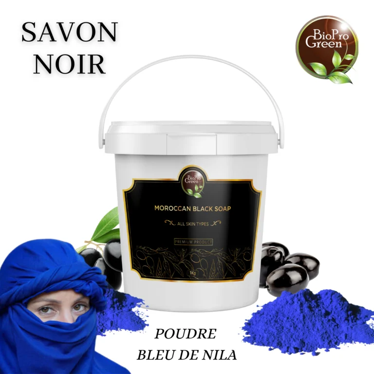 Moroccan Beldi black soap with Nila powder (Nila Black Soap)
