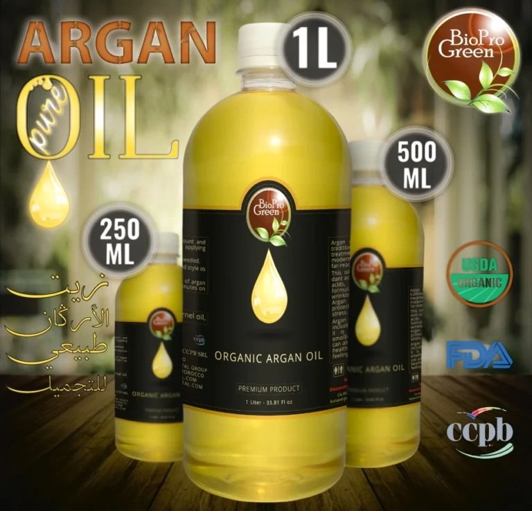 Organic Moroccan Argan Oil - 100% Pure Cold Pressed Virgin Premium Grade Natural Moisturizer for Skin, Hair and Face