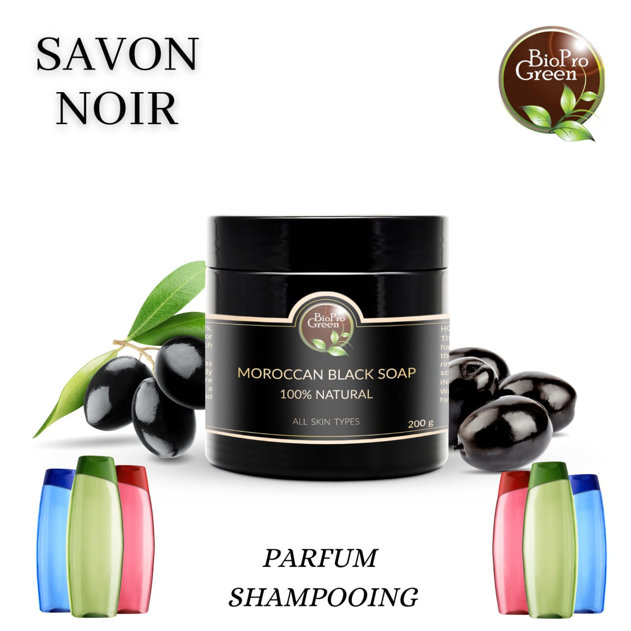 Savon noir parfumé utilisé comme shampooing naturel, soin nettoyant et nourrissant pour cheveux et peau