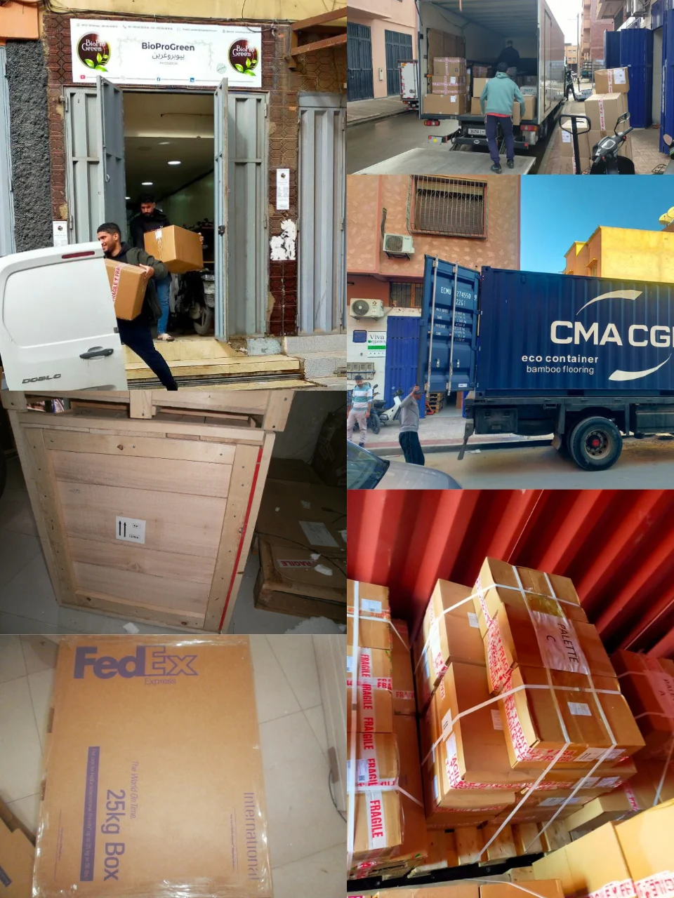International logistics preparation and shipping