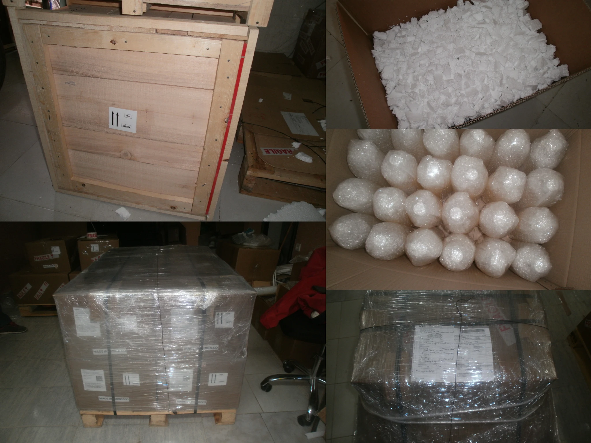 Reinforced export packing and breakage protection